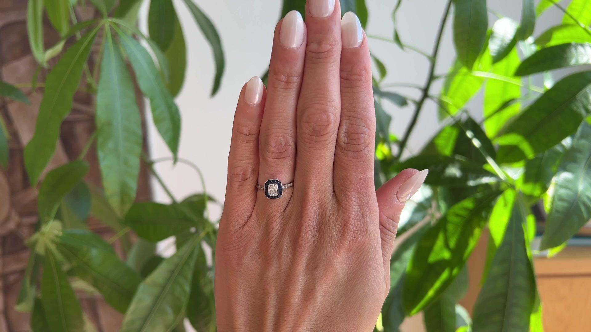 art deco inspired engagement ring