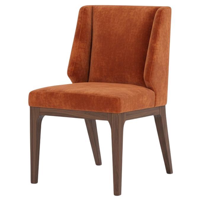 Art Deco Inspired Dining Chair w/ Brass Ring Handle By Jose Castro in vendita