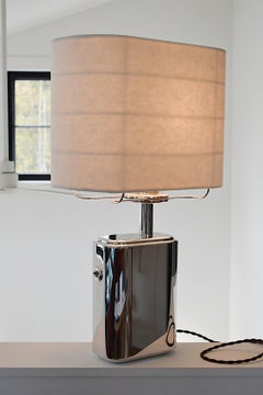 Art Deco Inspired Empire Lamp by Daughter Manufacturing - Polished Aluminum
