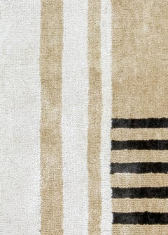 Art Deco-Inspired Hand-Knotted Silk & Wool Runner by Doris Leslie Blau