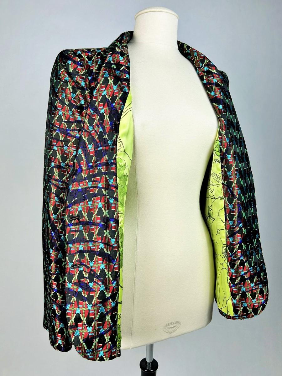 Art Deco-inspired lamé jacket by Christian Lacroix Circa 2000 For Sale 6