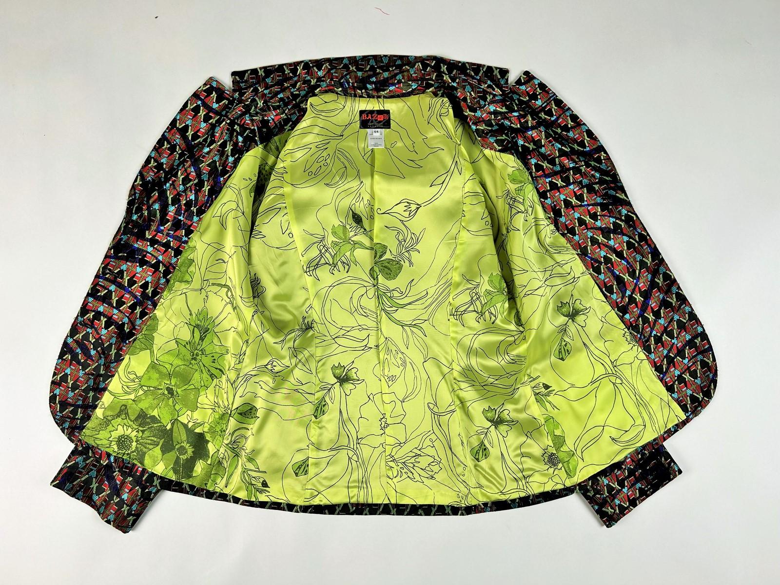 Art Deco-inspired lamé jacket by Christian Lacroix Circa 2000 For Sale 9