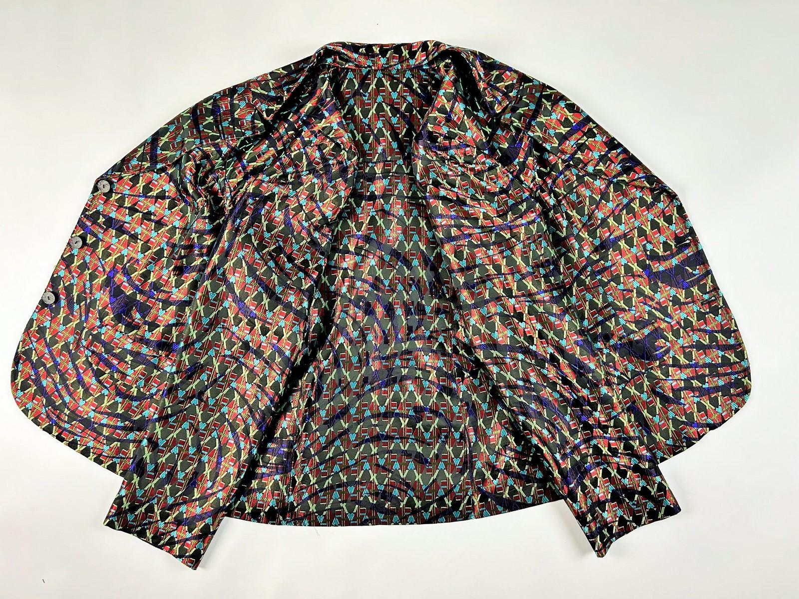 Art Deco-inspired lamé jacket by Christian Lacroix Circa 2000 For Sale 10