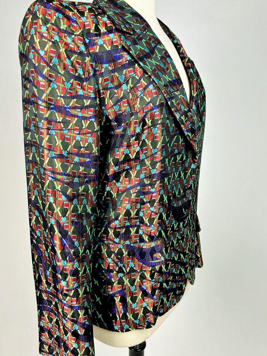 Art Deco-inspired lamé jacket by Christian Lacroix Circa 2000 For Sale 2