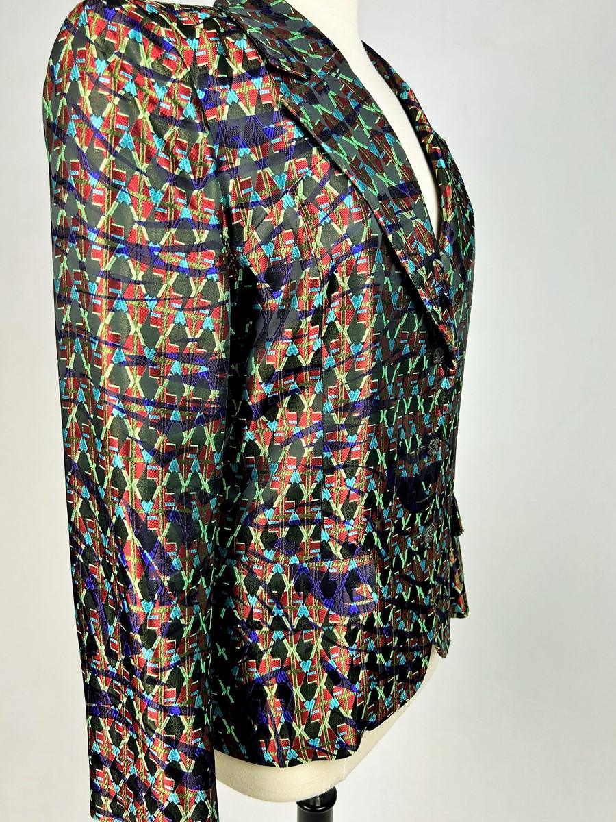 Art Deco-inspired lamé jacket by Christian Lacroix Circa 2000 For Sale 1