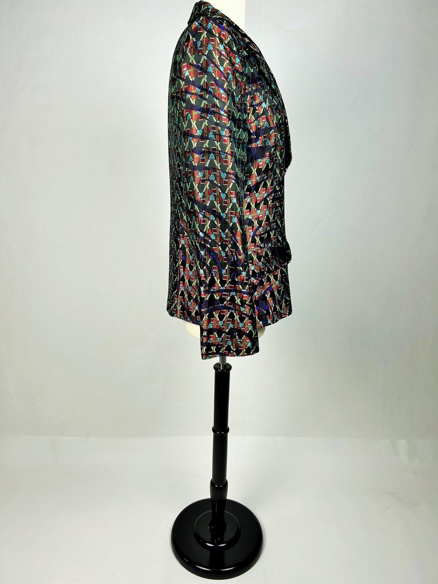 Art Deco-inspired lamé jacket by Christian Lacroix Circa 2000 For Sale 3