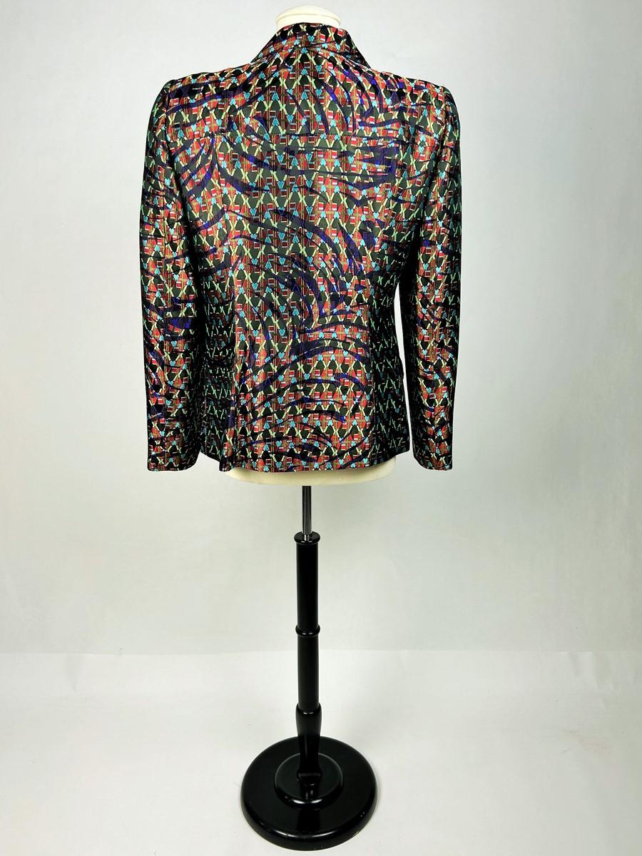 Art Deco-inspired lamé jacket by Christian Lacroix Circa 2000 For Sale 4
