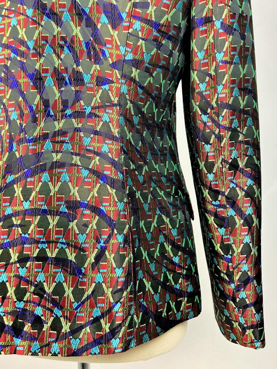 Art Deco-inspired lamé jacket by Christian Lacroix Circa 2000 For Sale 5