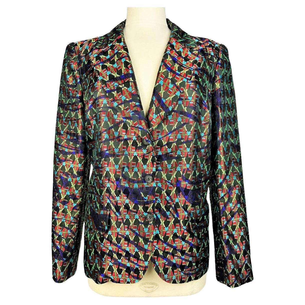 Art Deco-inspired lamé jacket by Christian Lacroix Circa 2000 For Sale