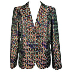 Veste en lamé d'inspiration Art déco par Christian Lacroix Circa 2000