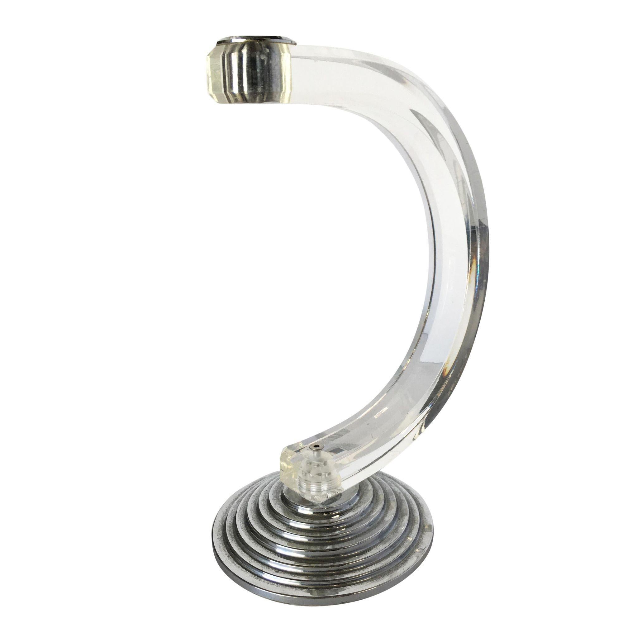 bougeoir chrome design