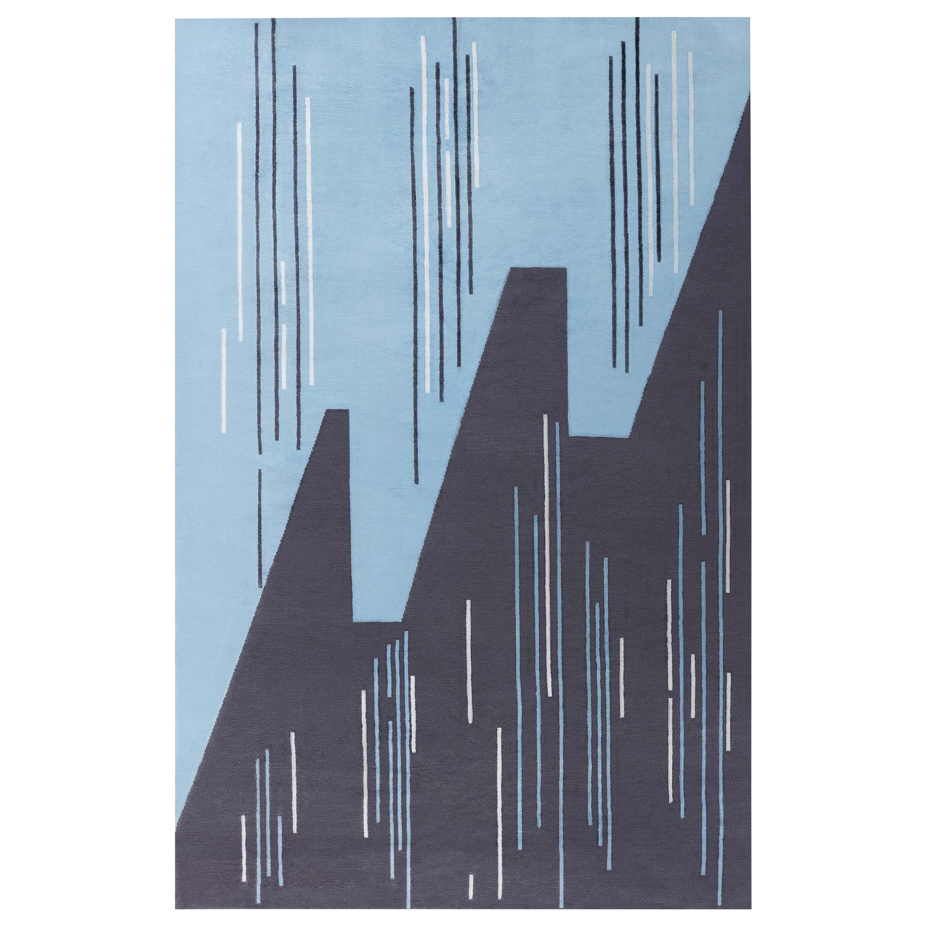 Tappeto moderno di ispirazione Art Deco di Doris Leslie Blau in vendita