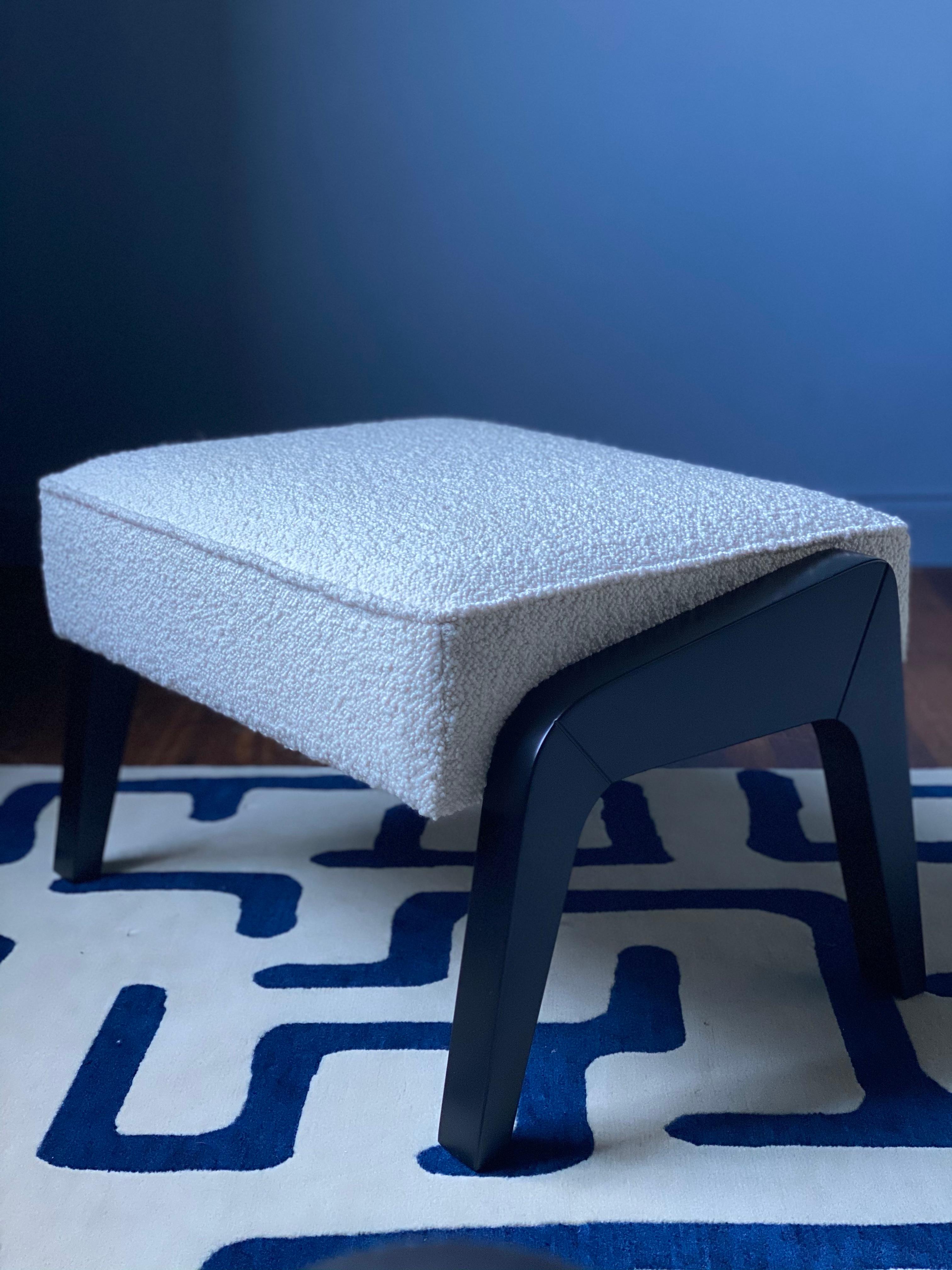A brand-new addition to the Atena collection, is the Atena ottoman. While donning the same curvaceous features and organic textures, the Atena ottoman pairs perfectly with all the Atena chair designs but will also Stand beautifully on its own in any