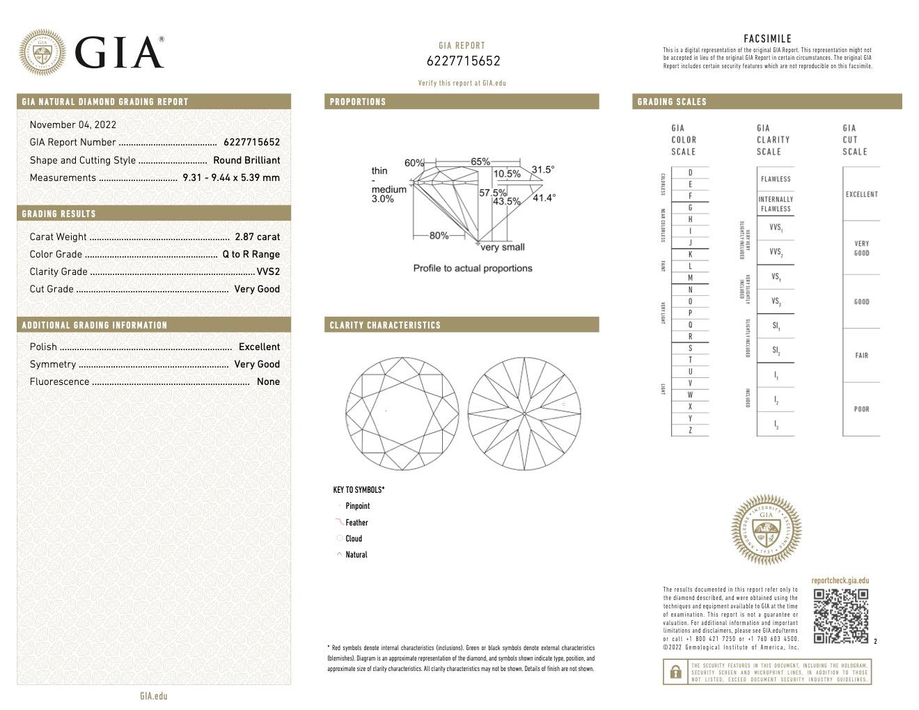 Platin-Verlobungsring, Art déco-inspiriert, Paul Flato, GIA 2,77 Karat Diamant 2