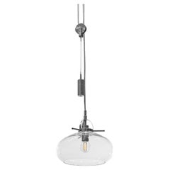 Modern Glass Pendant Lamp with a Weight