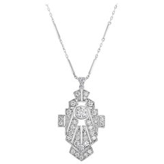 Art Deco Inspired Pendant Necklace