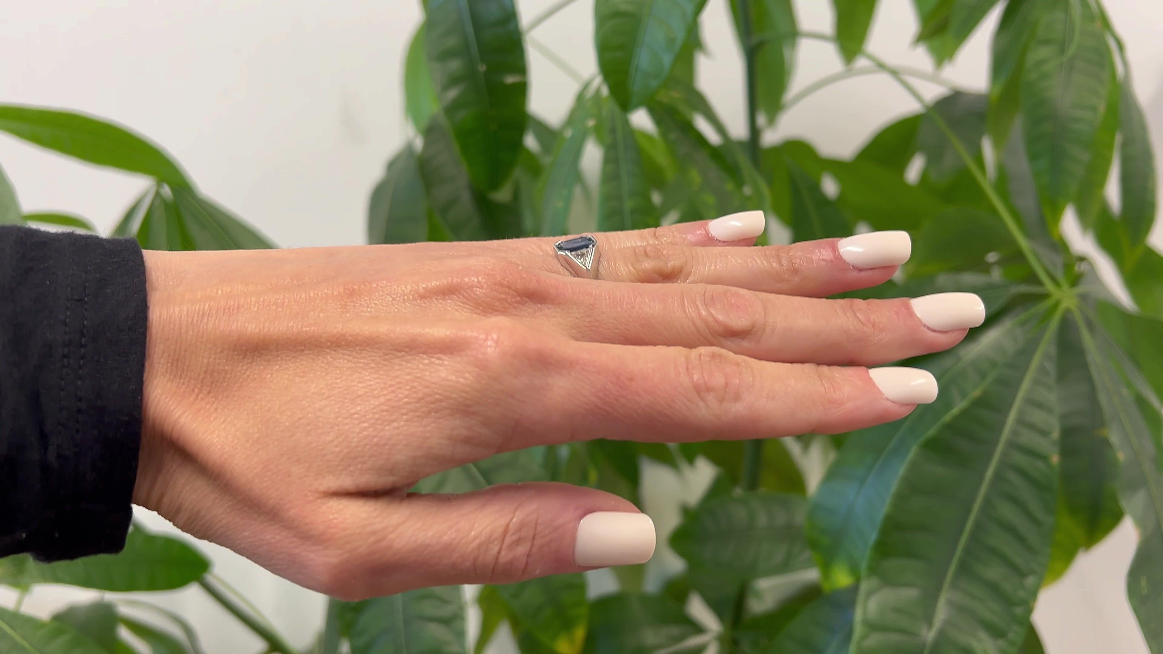 portrait cut diamond ring