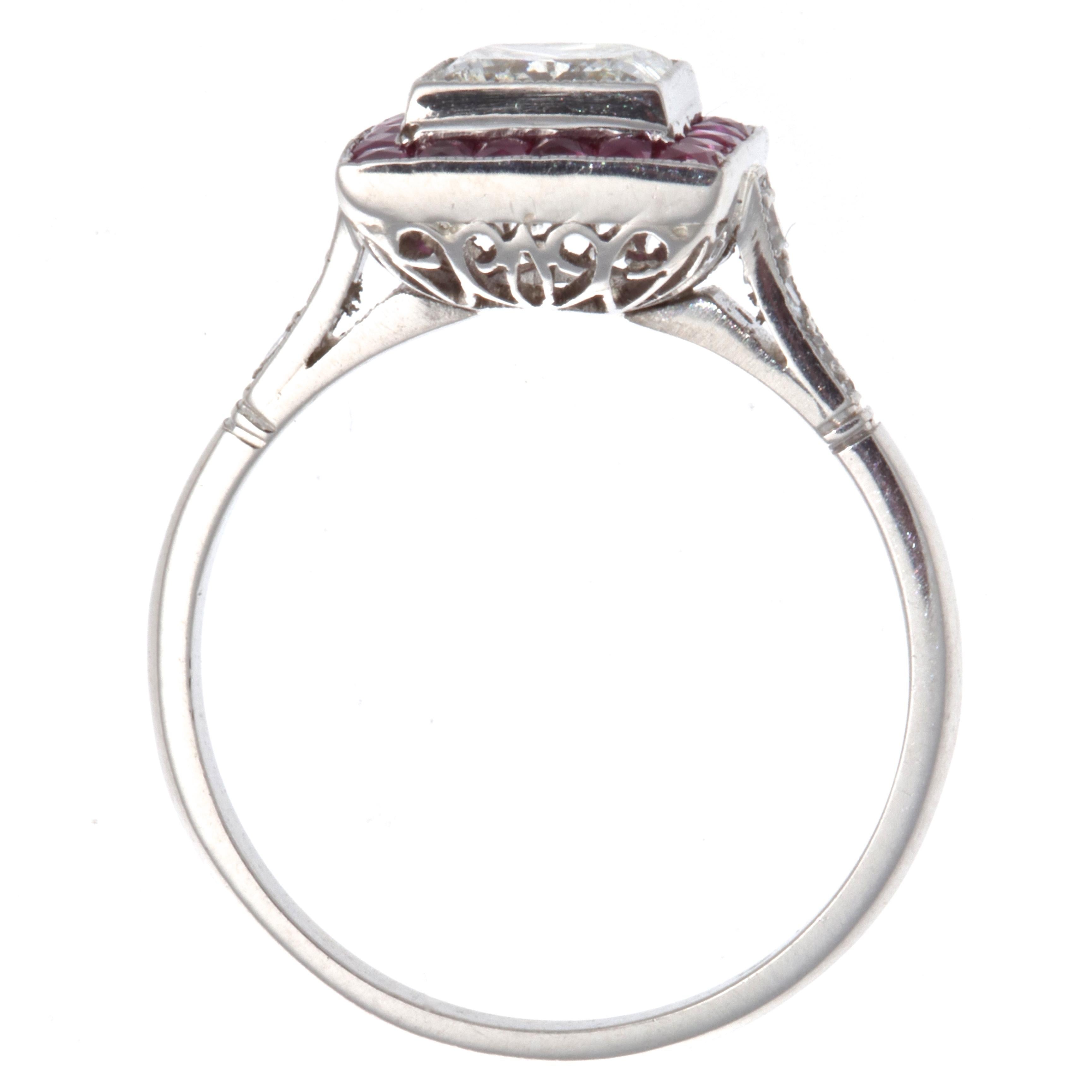 princess cut ruby