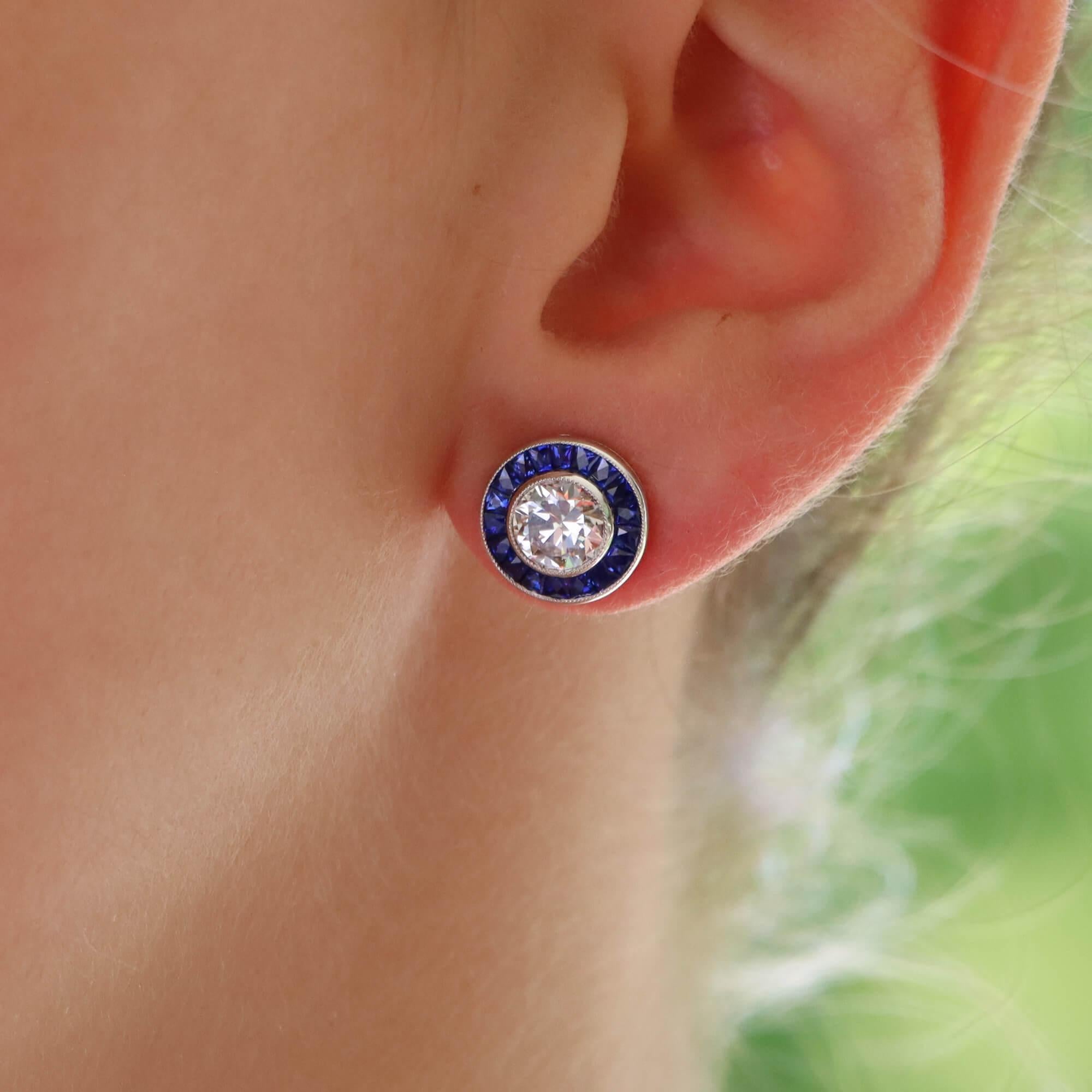 target blue earrings