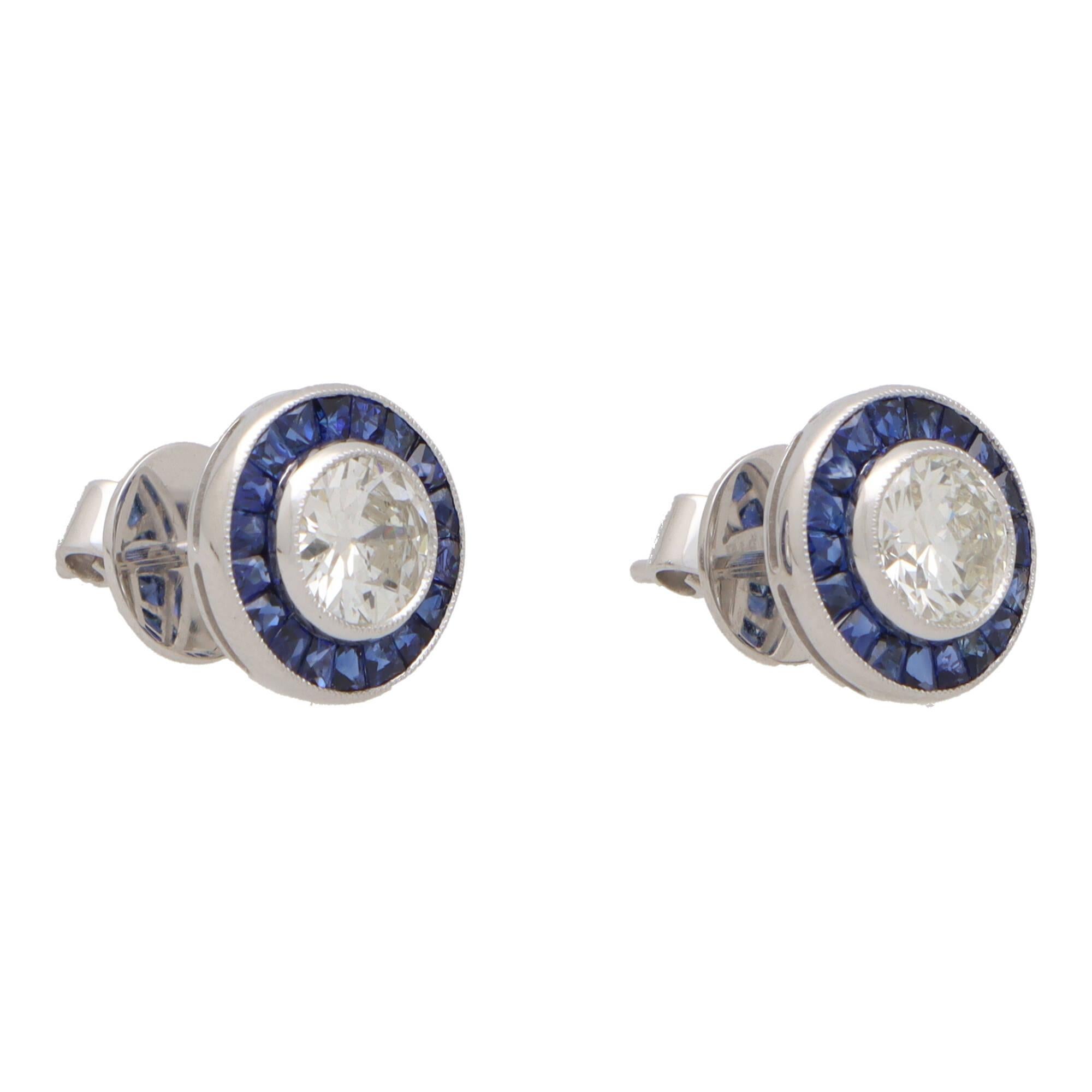 sapphire earrings vintage