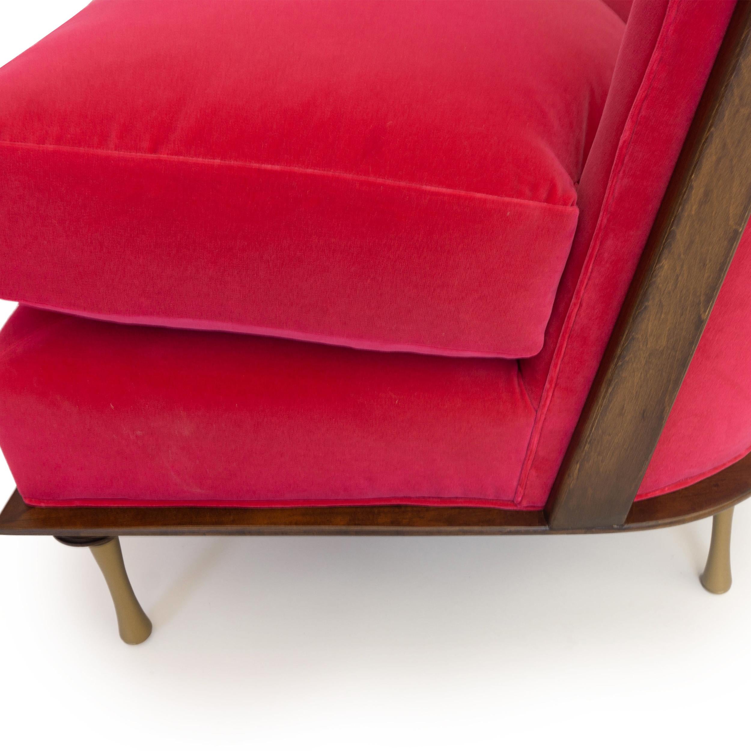 Art Deco Inspired Slipper Chair For Sale 3