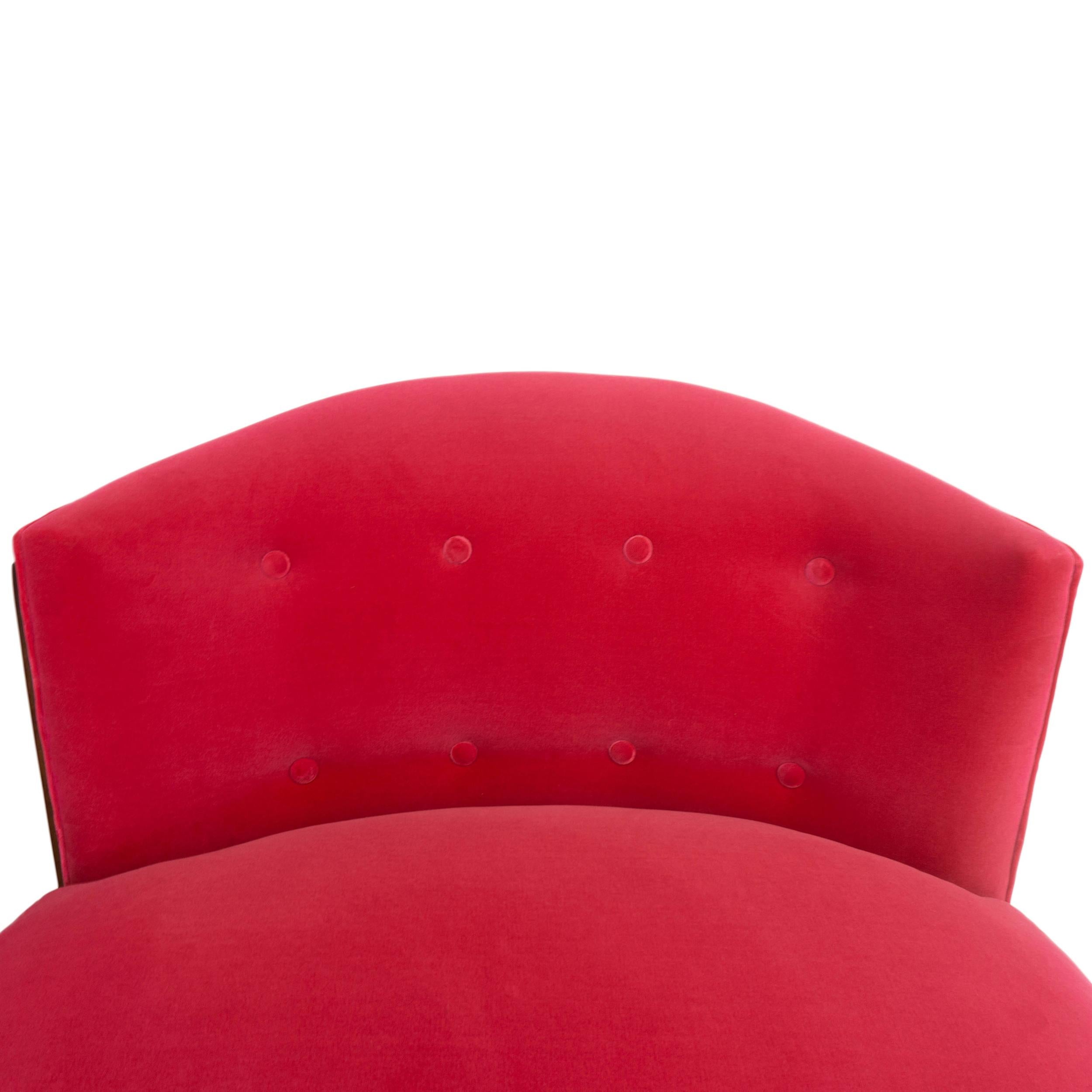 Art Deco Inspired Slipper Chair For Sale 2