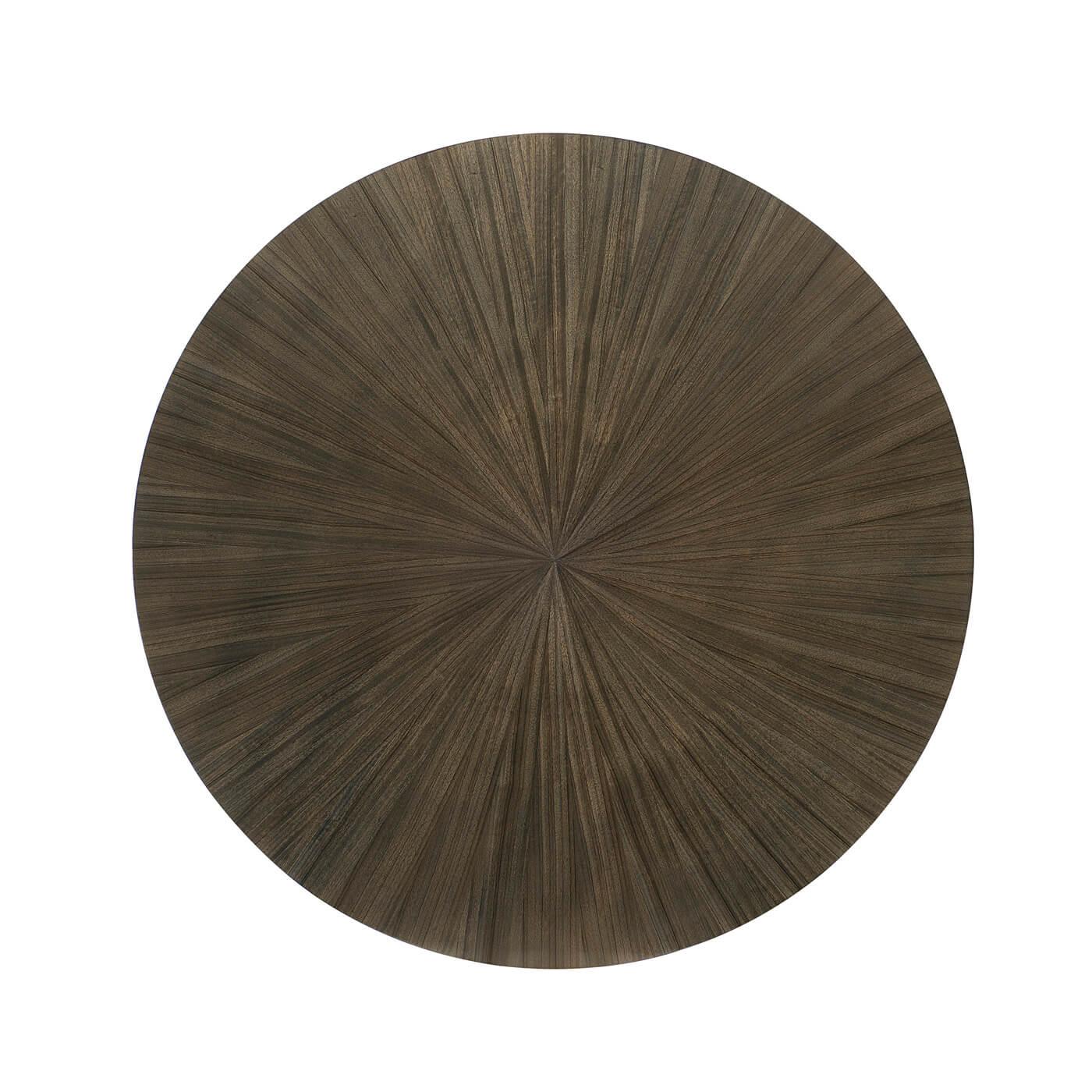 Art Deco Inspired Style Round Dining Table In New Condition In Westwood, NJ