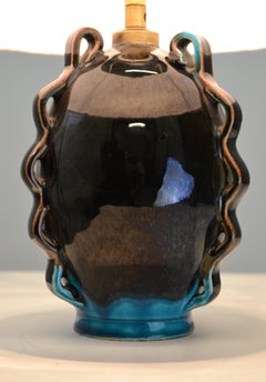 Lampada da tavolo ispirata all'Art Déco di Potiers d'Accolay - Francia - Anni '50