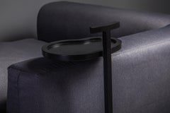 Art Deco Inspired Vesper Martini Table Bean Shape in Black Powder Coated