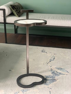 Custom Made Vesper Martini Table Bean Shape Powder Coated Art Deco Inspired