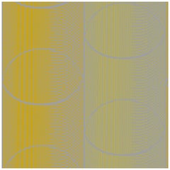 Art Deco Inspired Yellow & Green Wallpaper: Des Cercles Turmeric