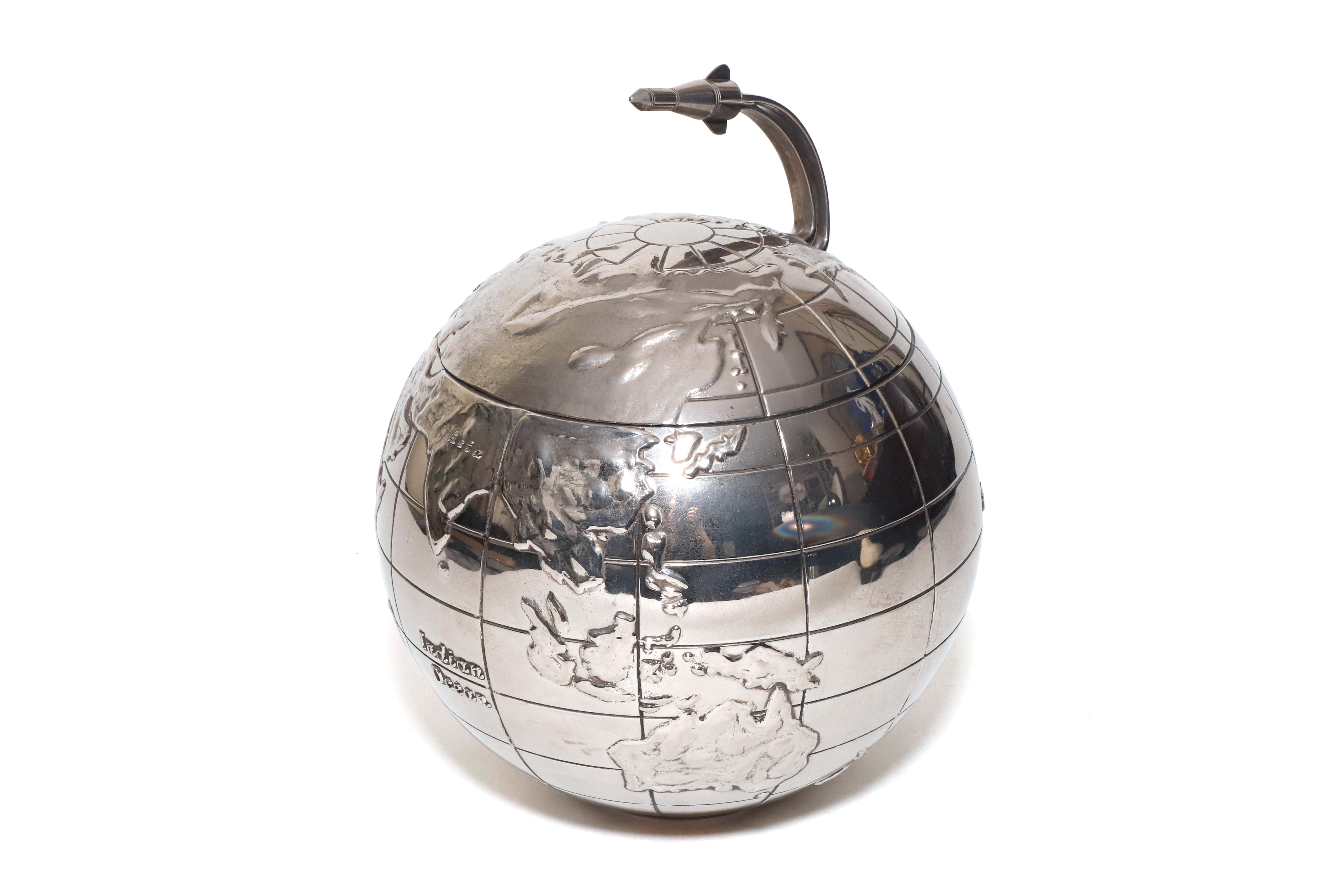 Américain Art déco International Silver Co. Glacière Globe en vente