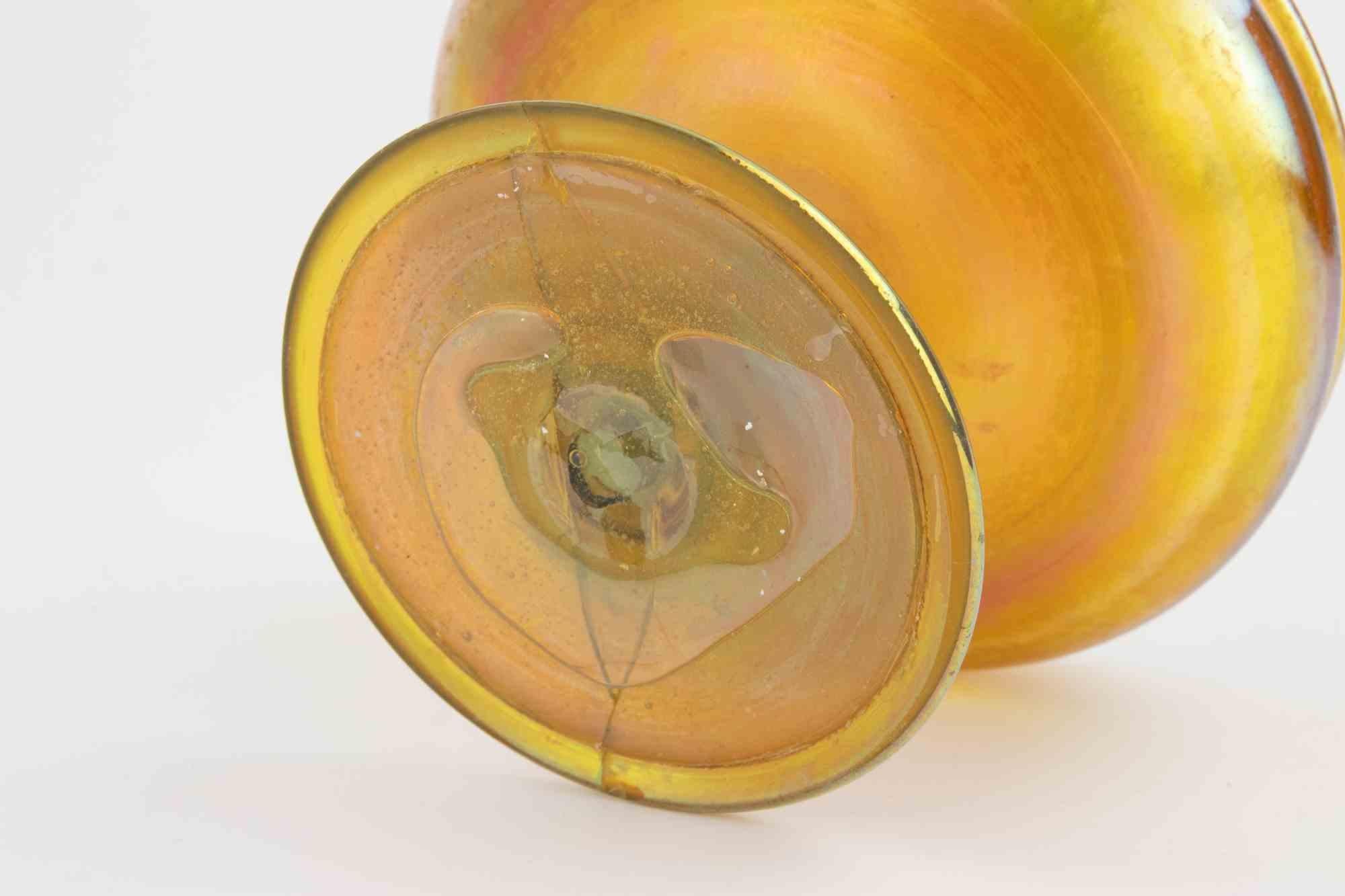 Art Deco Iridescent Glass Vase  attr. to Tiffany Studio Favrile, 1920s In Good Condition For Sale In Roma, IT