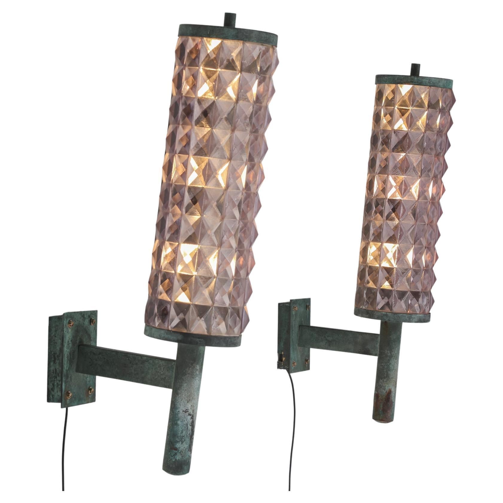 Original 1930's Large Art Deco Wall Sconces from MGM Studios at 1stDibs