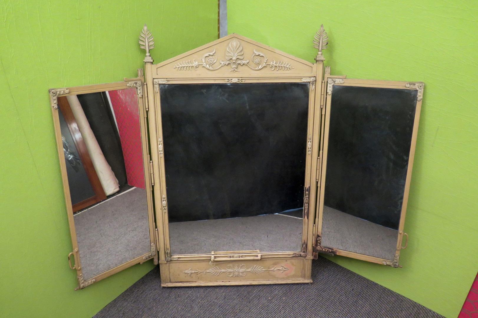Art Decó Tocador Italiano de Hierro Consola / Espejo de Pared, 1920 en venta 5