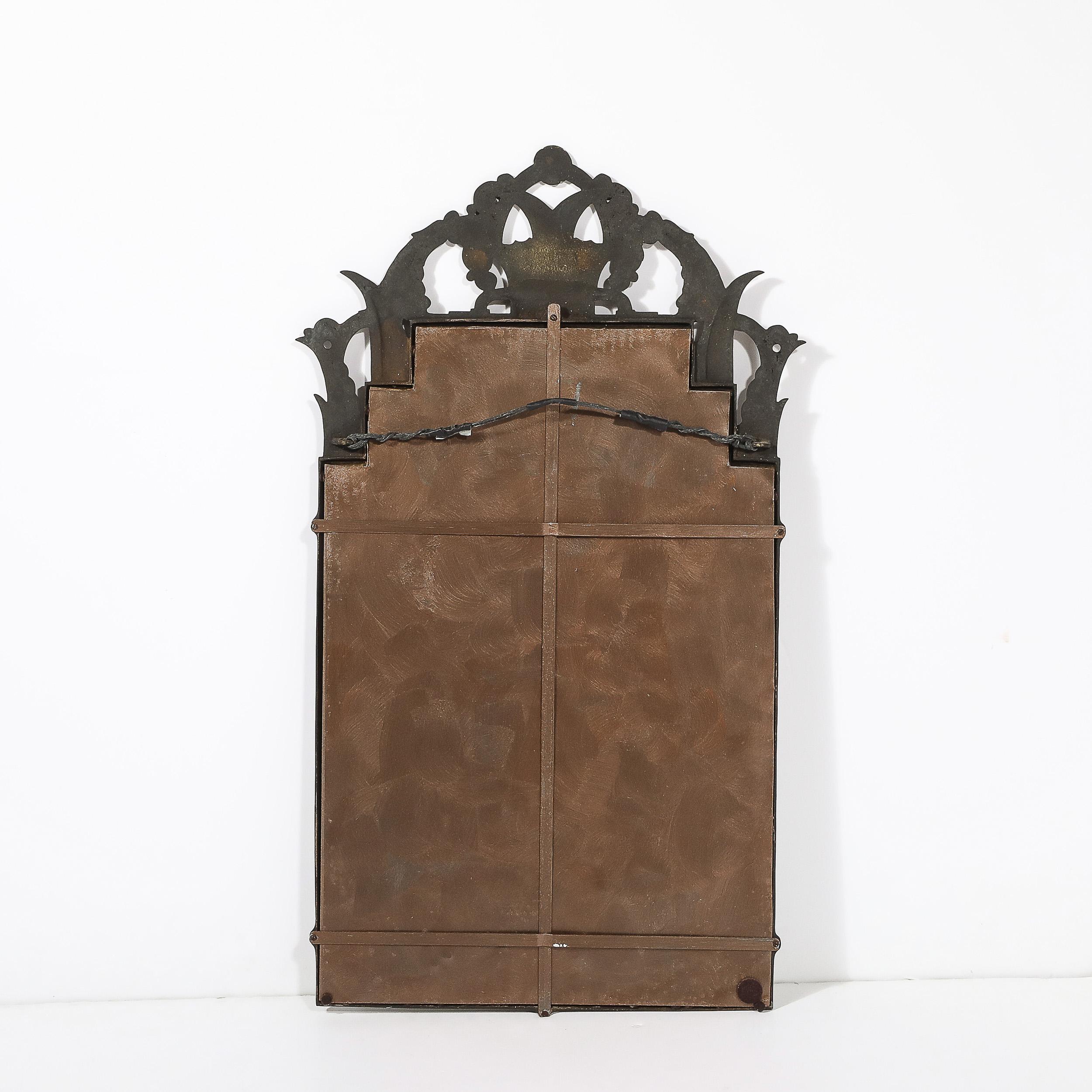 Specchio in ferro Art Deco Mirror di Marcel Bergue in vendita 5