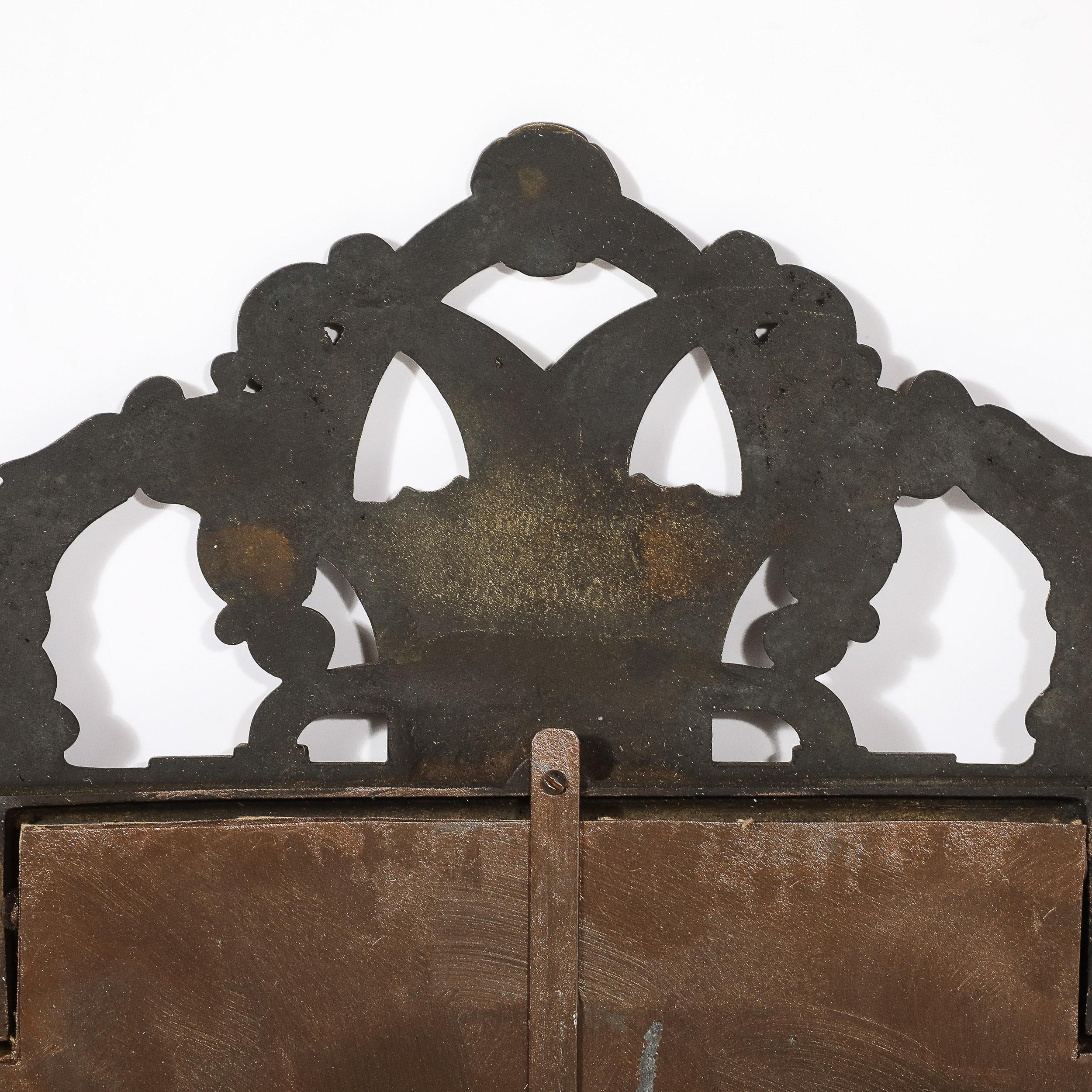 Specchio in ferro Art Deco Mirror di Marcel Bergue in vendita 6