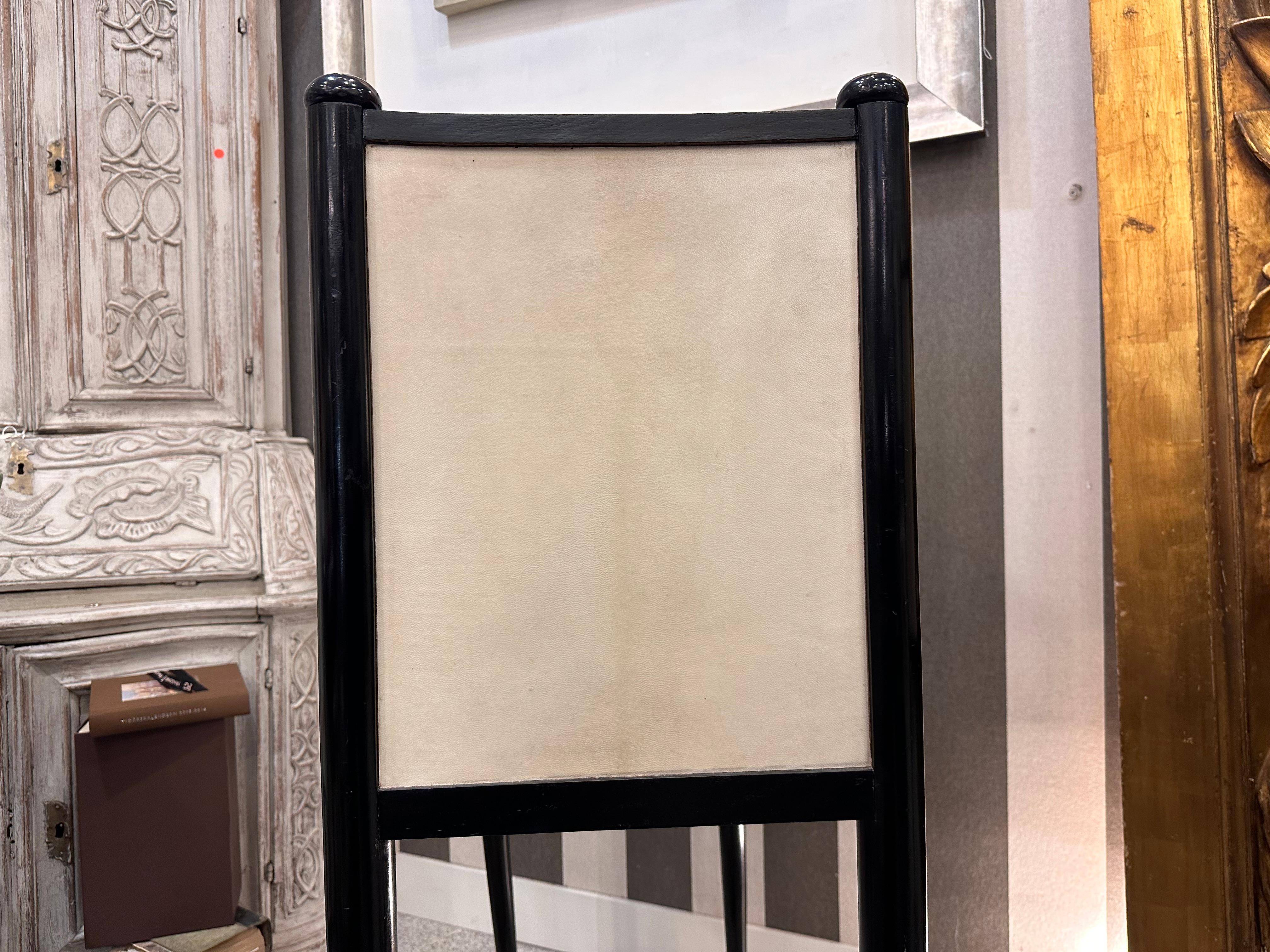 Art Deco Italian black and white couple of Cabinets -Secretaries Paolo Buffa For Sale 9