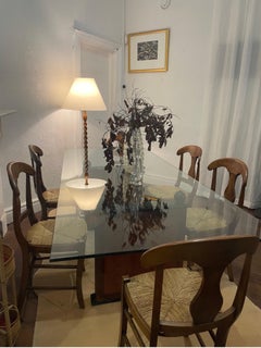 Art Deco Italian Burl Wood Dining Table