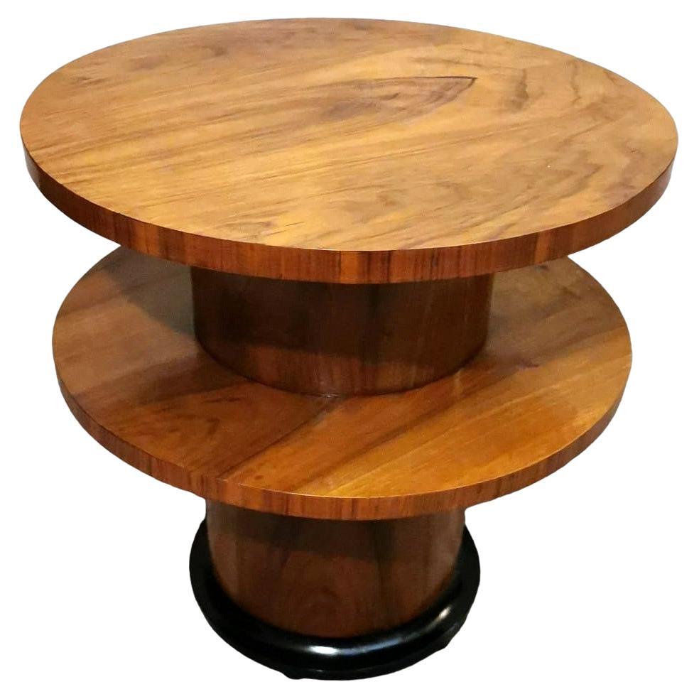 Art Deco Italian Coffee Table With Two Round Tops