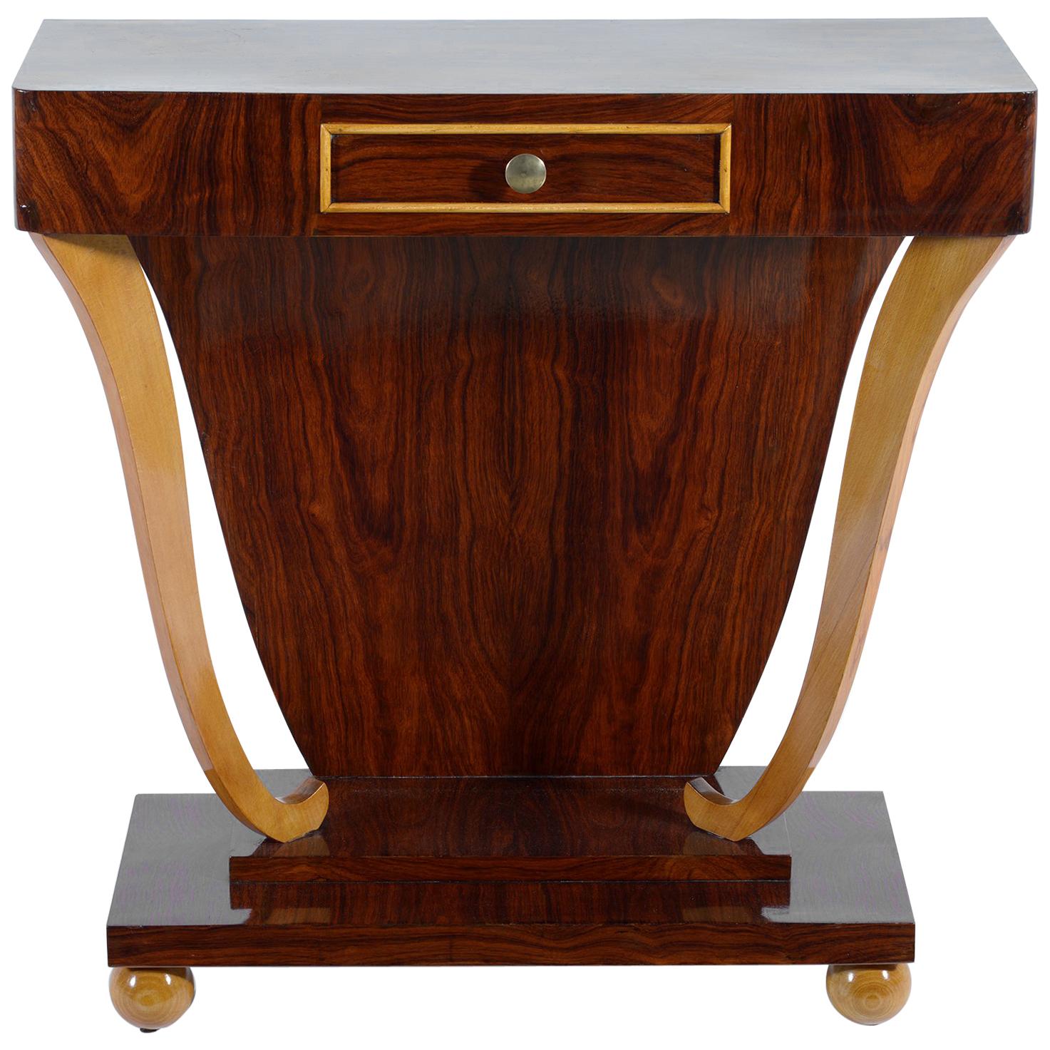 Art Deco Italian Console with Drawer, 1930