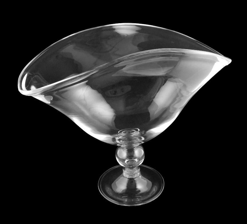 Art Deco Italian Crystal Table Centerpiece Completely Smooth For Sale 3