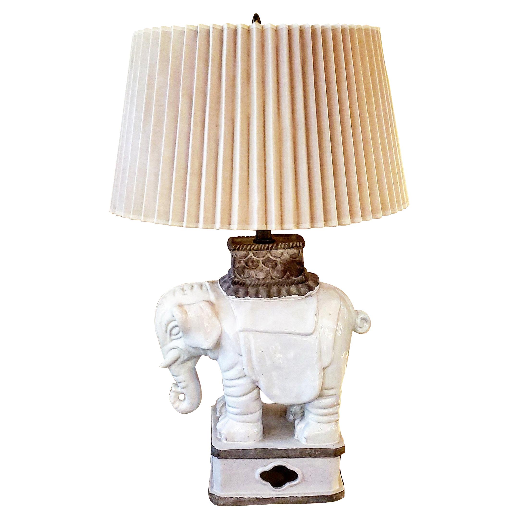 Art Deco Italian Elephant Lamp