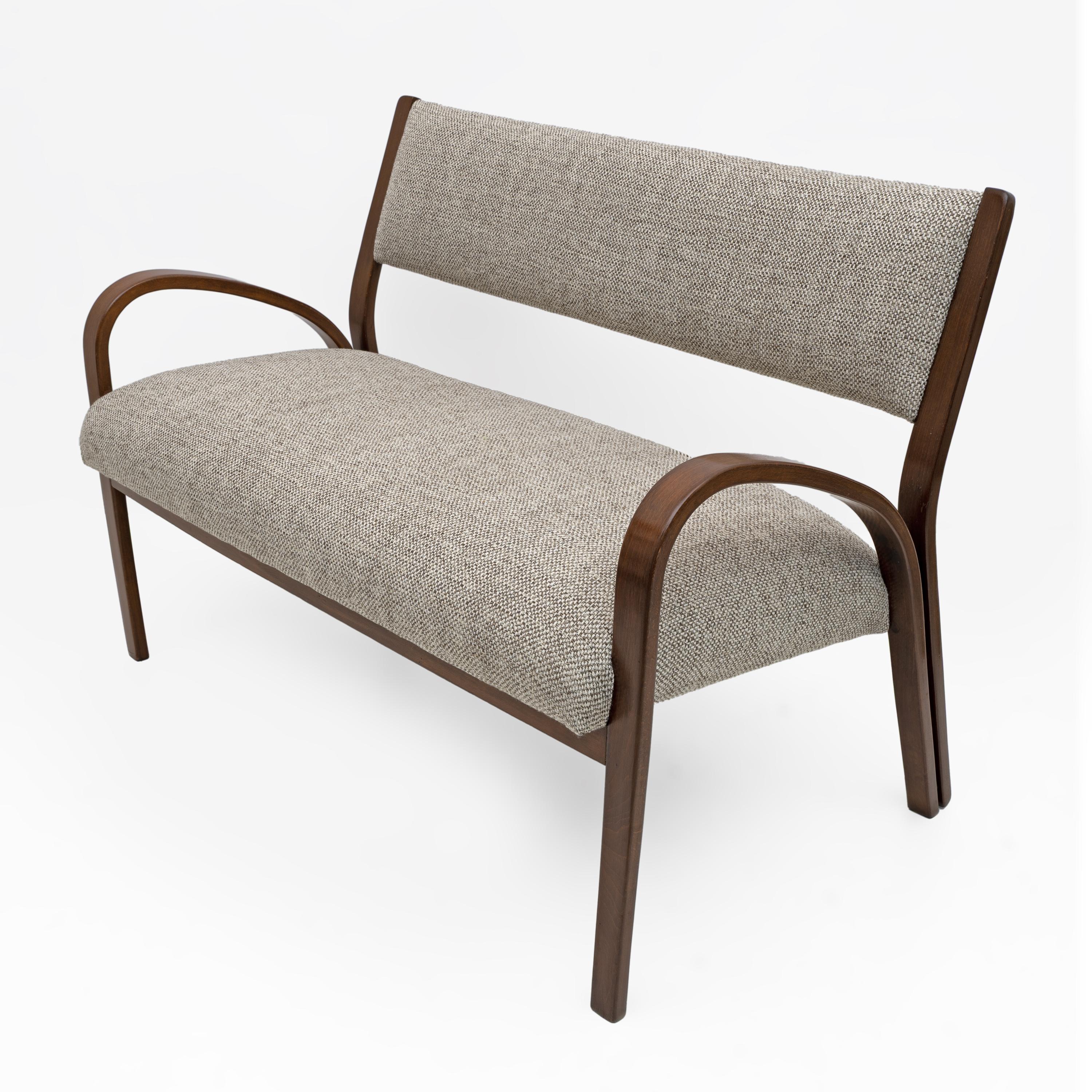 Art déco Art Dèco Italien Tissu Deux Fauteuils et Petit Canapé, années 1930 en vente