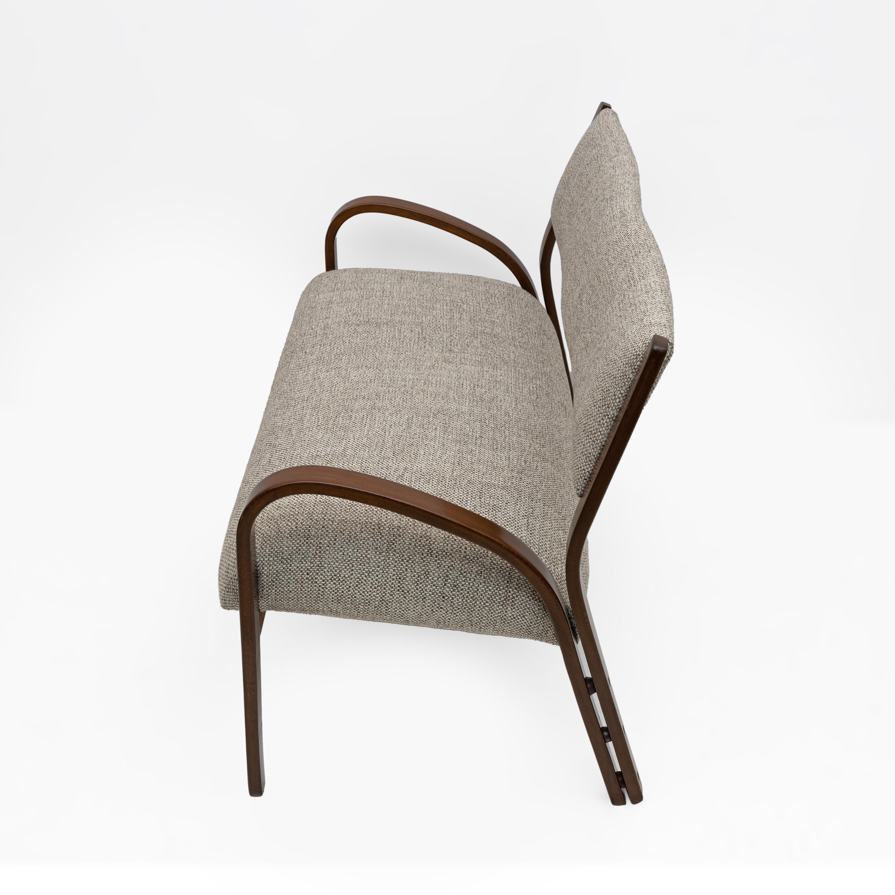 Art Dèco Italien Tissu Deux Fauteuils et Petit Canapé, années 1930 Bon état - En vente à Puglia, Puglia
