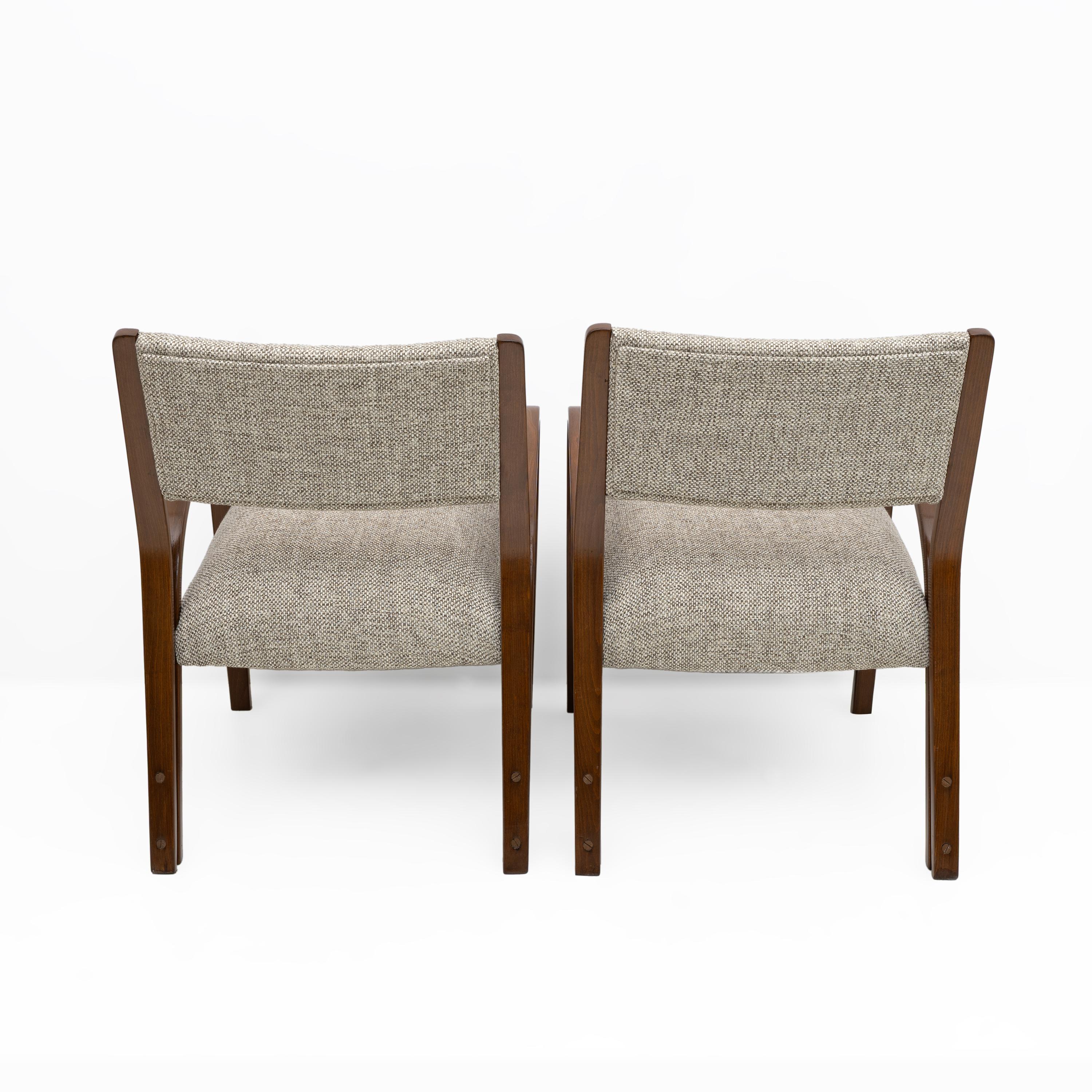 Art Dèco Italien Tissu Deux Fauteuils et Petit Canapé, années 1930 en vente 1