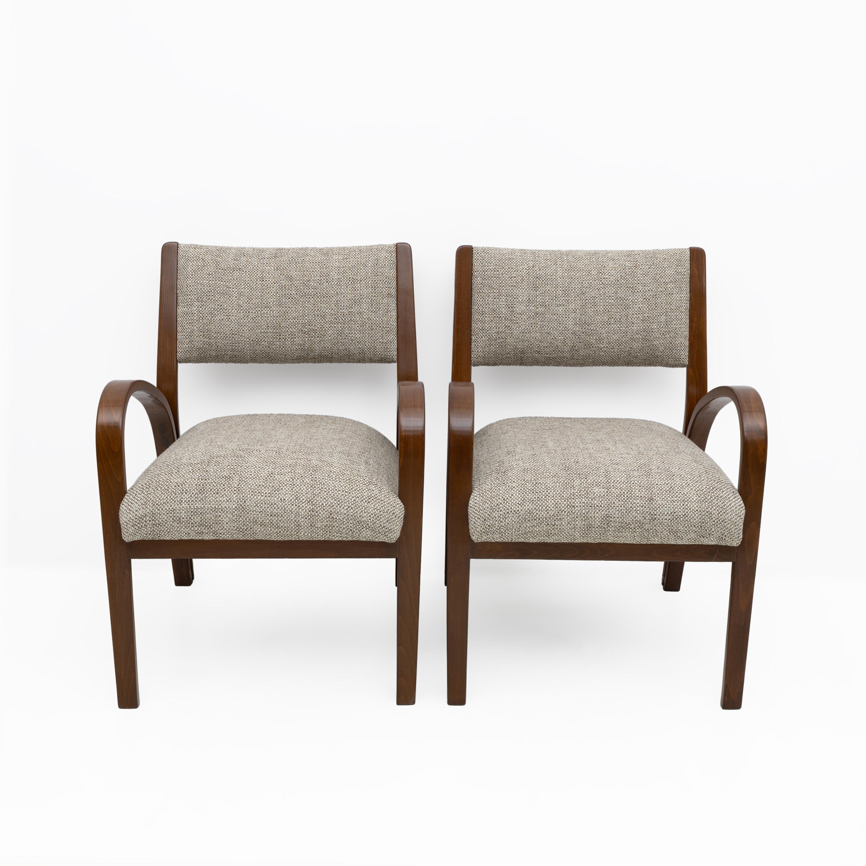 Art Dèco Italien Tissu Deux Fauteuils et Petit Canapé, années 1930 en vente 3