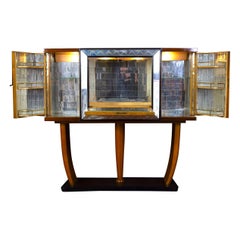 Art Deco Italian Rare Bar Cabinet Attributed to Osvaldo Borsani