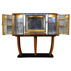 Art Deco Italian Rare Bar Cabinet Attributed to Osvaldo Borsani