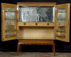 Art Deco Italian Rare Bar Cabinet Attributed to Pierluigi Colli
